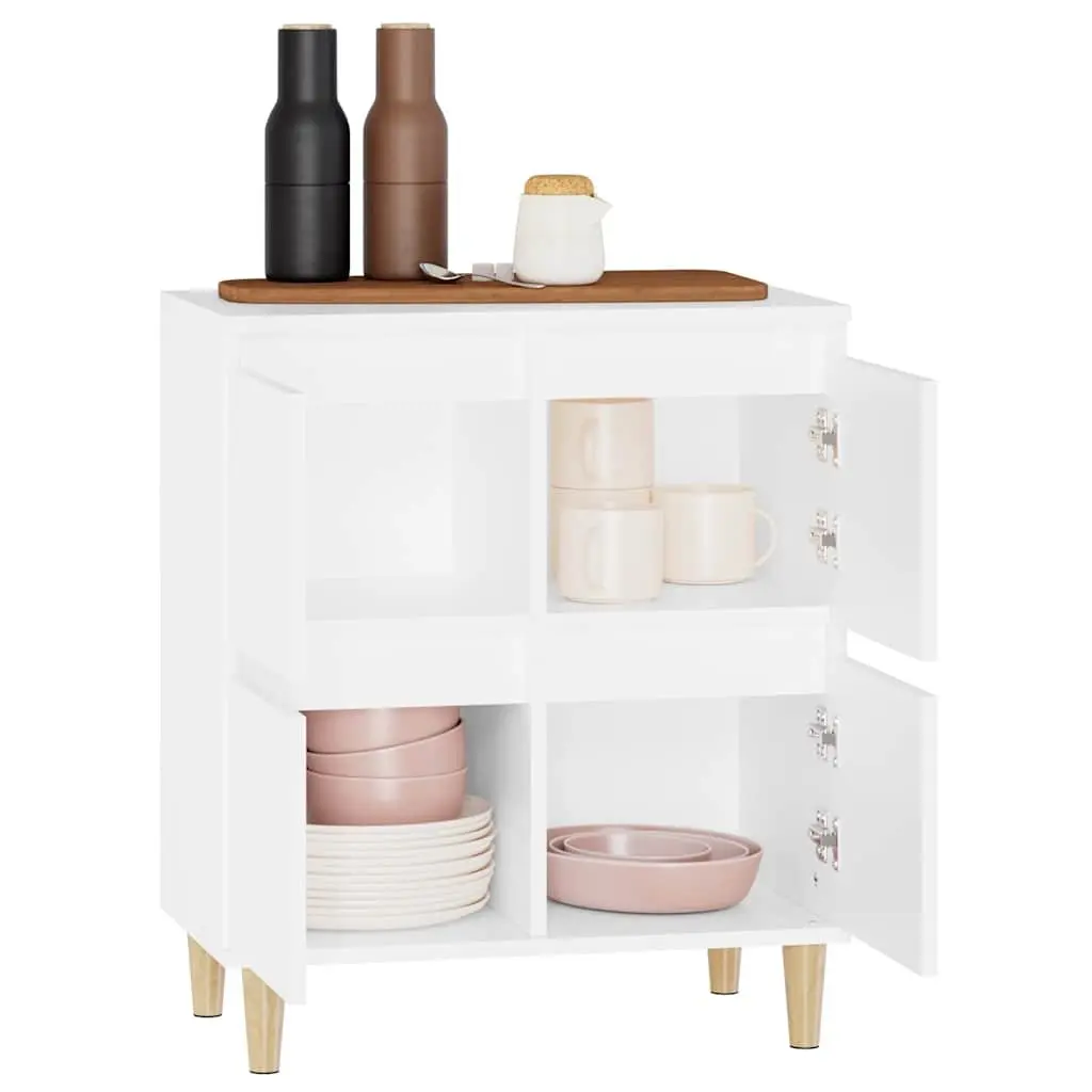 Sideboard White 60x35x70 cm Engineered Wood Storage Cabinet Buffet Furniture