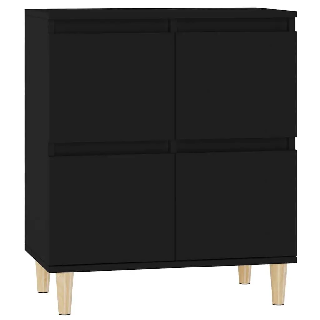 Sideboard Black 60x35x70 cm Engineered Wood Storage Cabinet Buffet Furniture