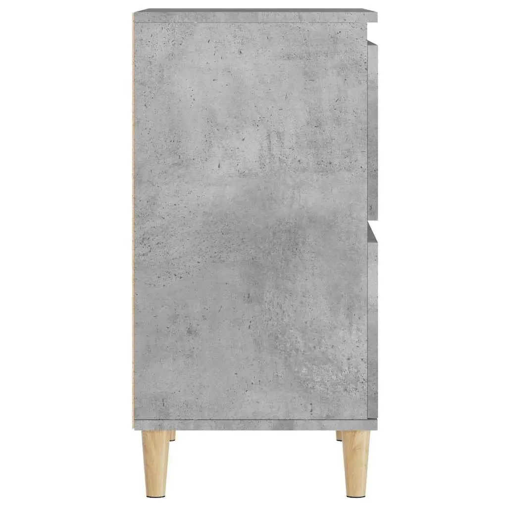 Sideboard Grey Engineered Wood Storage Cabinet 60x35x70cm