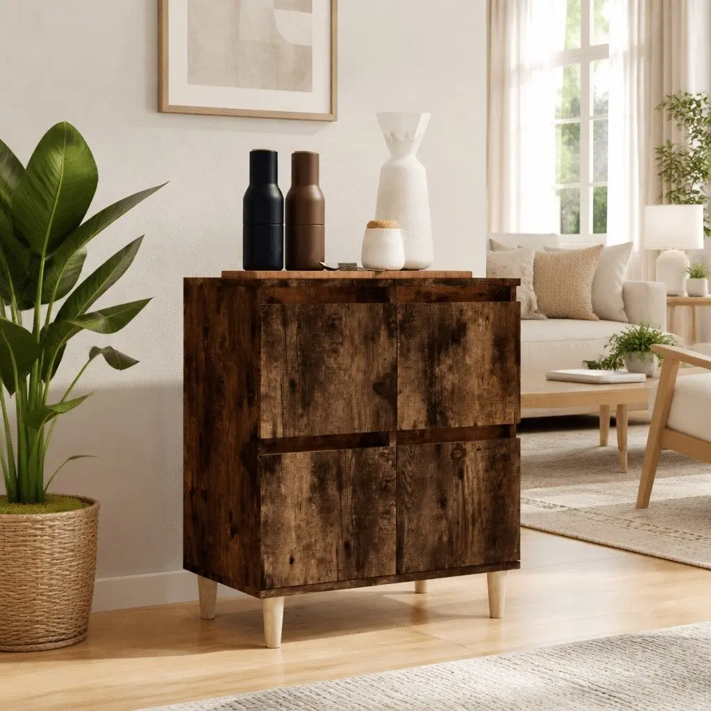 Sideboard Brown Engineered Wood 60x35x70 cm Storage Cabinet