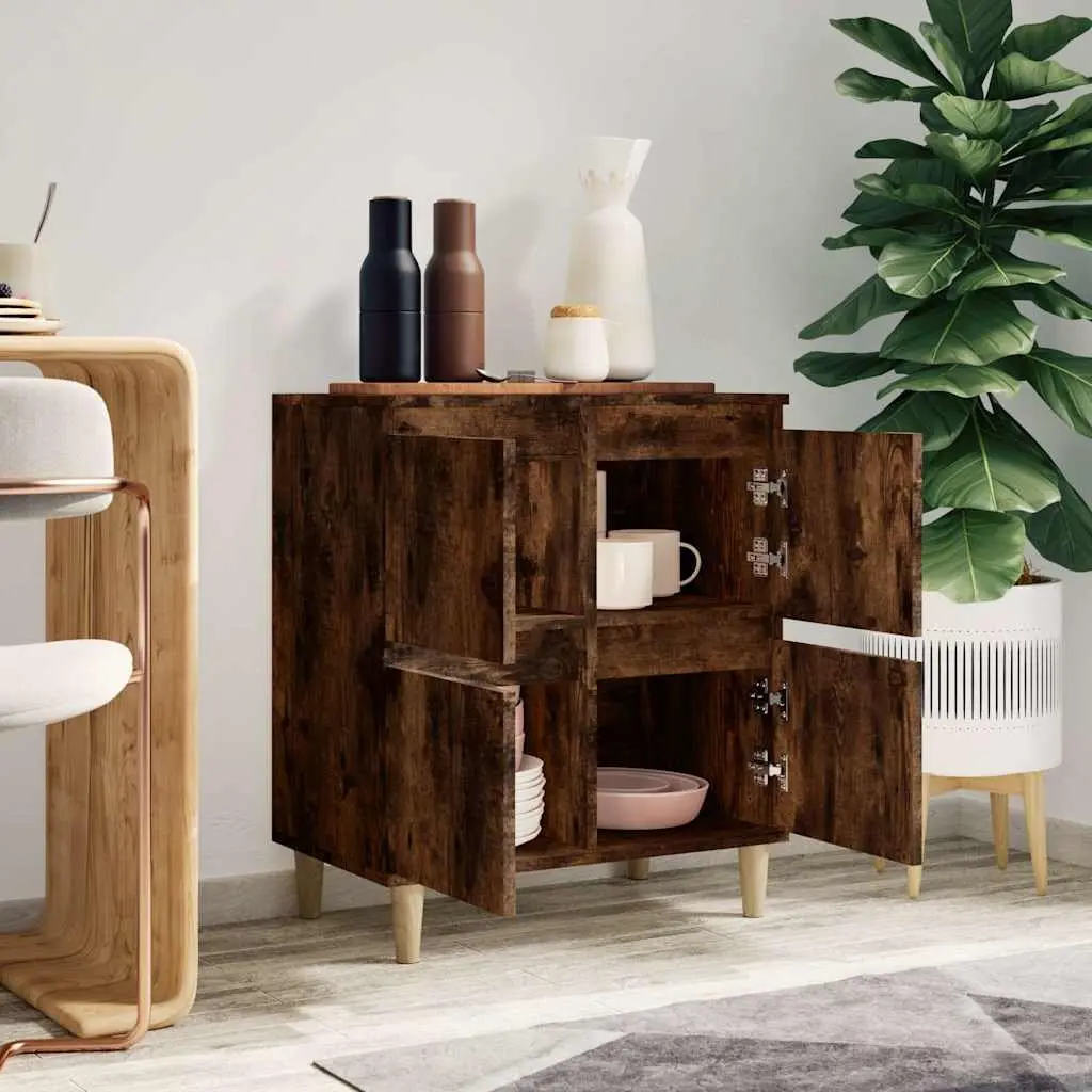 Sideboard Brown Engineered Wood 60x35x70 cm Storage Cabinet
