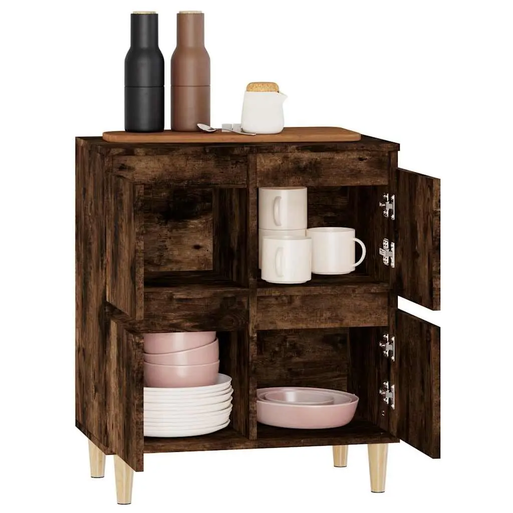 Sideboard Brown Engineered Wood 60x35x70 cm Storage Cabinet