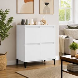 Elegant White Storage Sideboard 60x35x70 cm