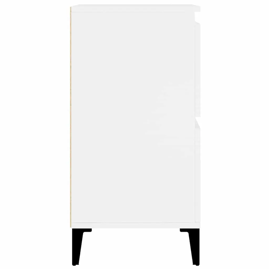 Sideboard White 60x35x70 cm Engineered Wood Storage Cabinet