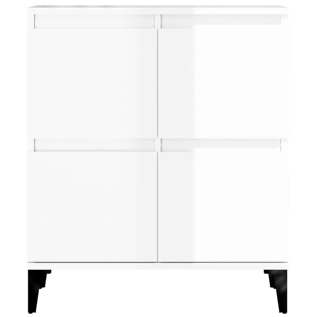 White High Gloss Sideboard Storage Cabinet