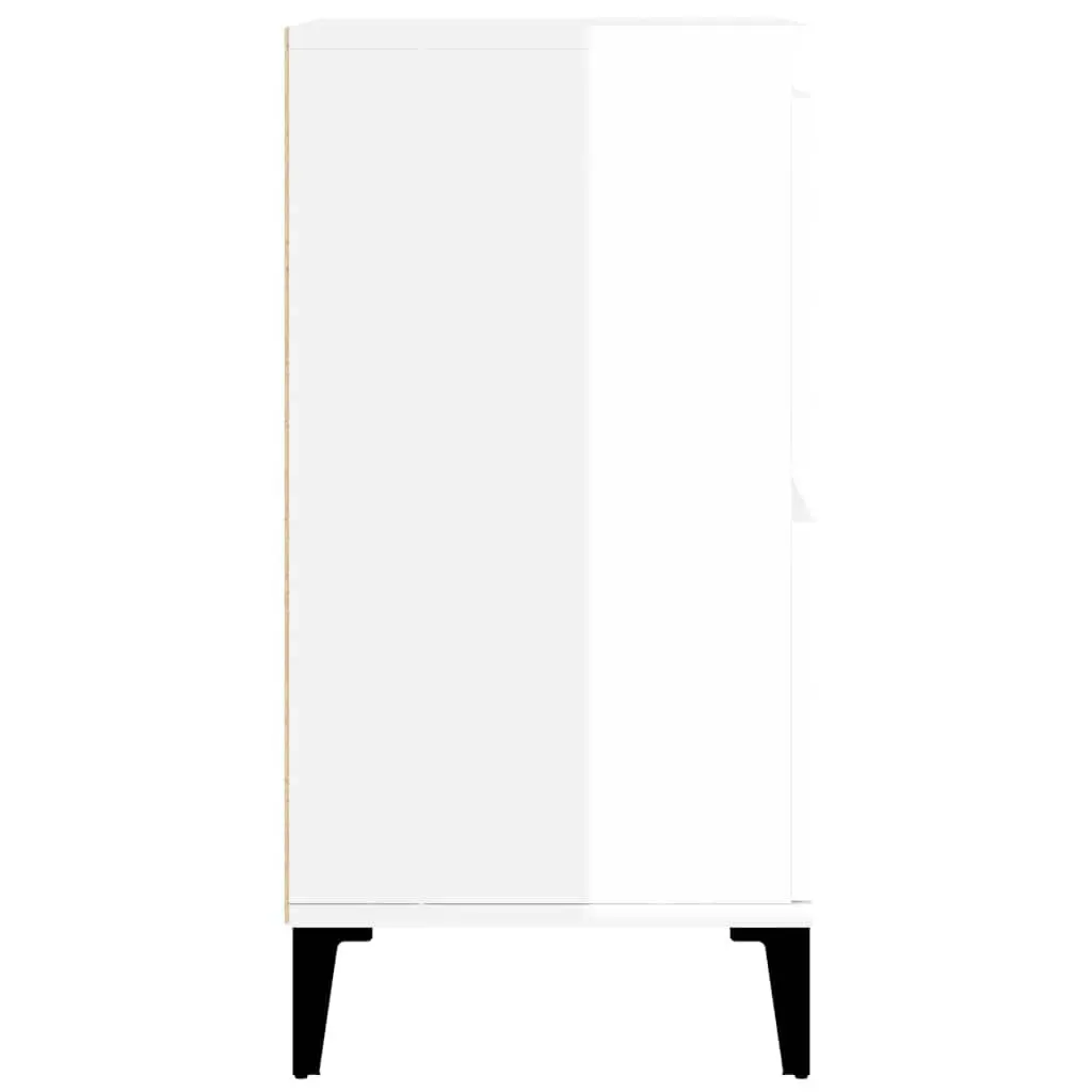 White High Gloss Sideboard Storage Cabinet