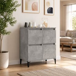 Grey Sideboard Storage Cabinet for Home Comfort