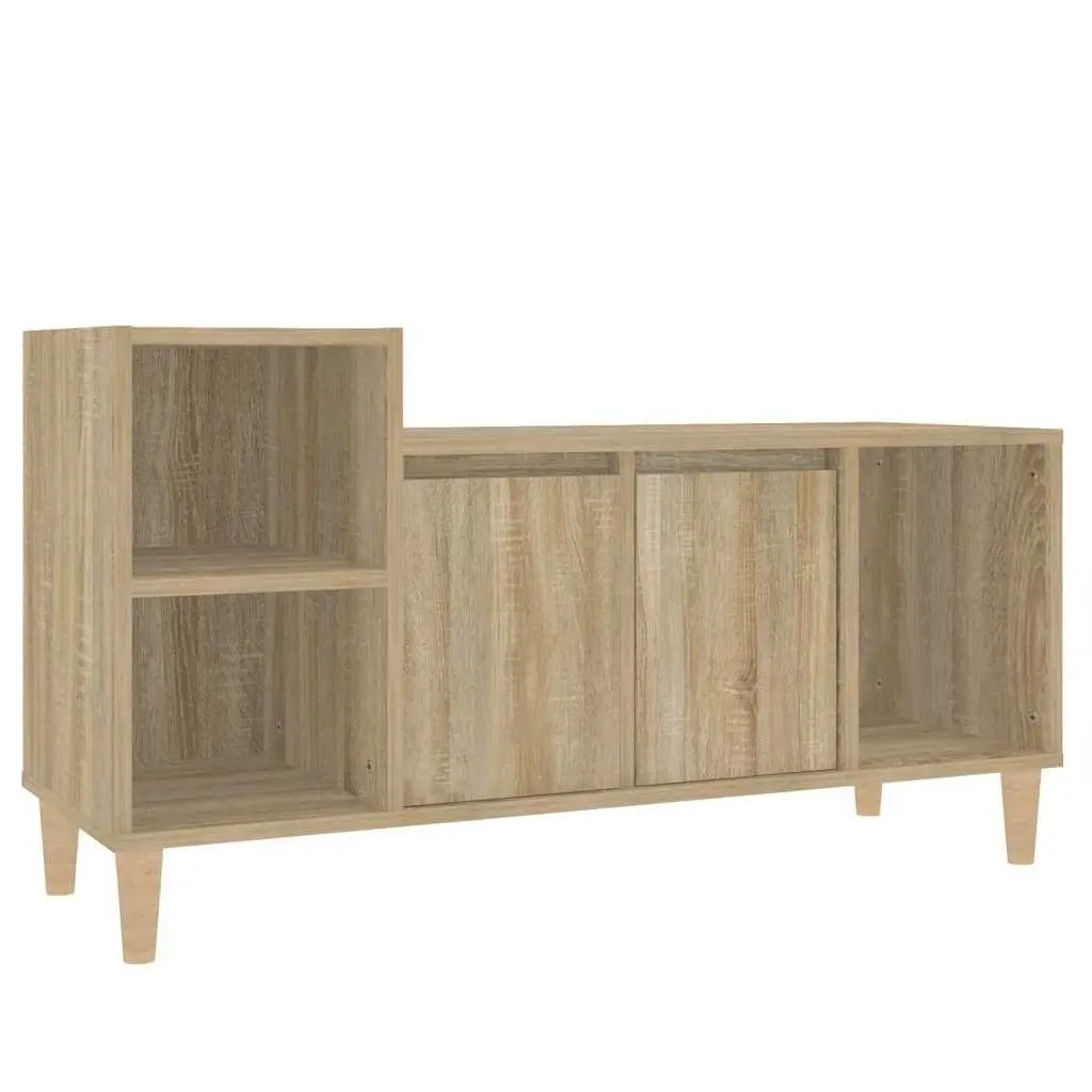 TV Cabinet Sonoma Oak Style 100cm Engineered Wood Brown
