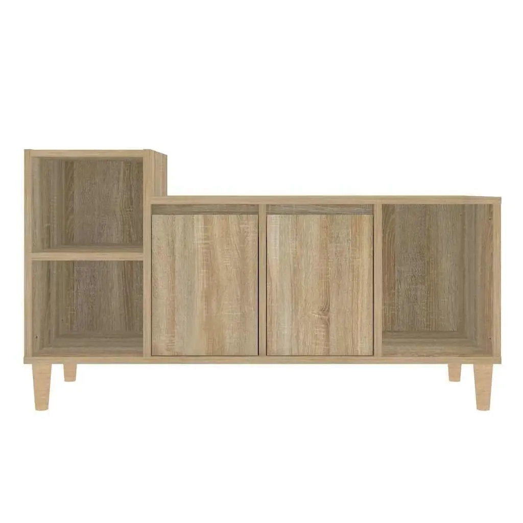 TV Cabinet Sonoma Oak Style 100cm Engineered Wood Brown