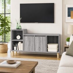 Grey Sonoma TV Cabinet 100x35x55 cm for Cozy Living Rooms