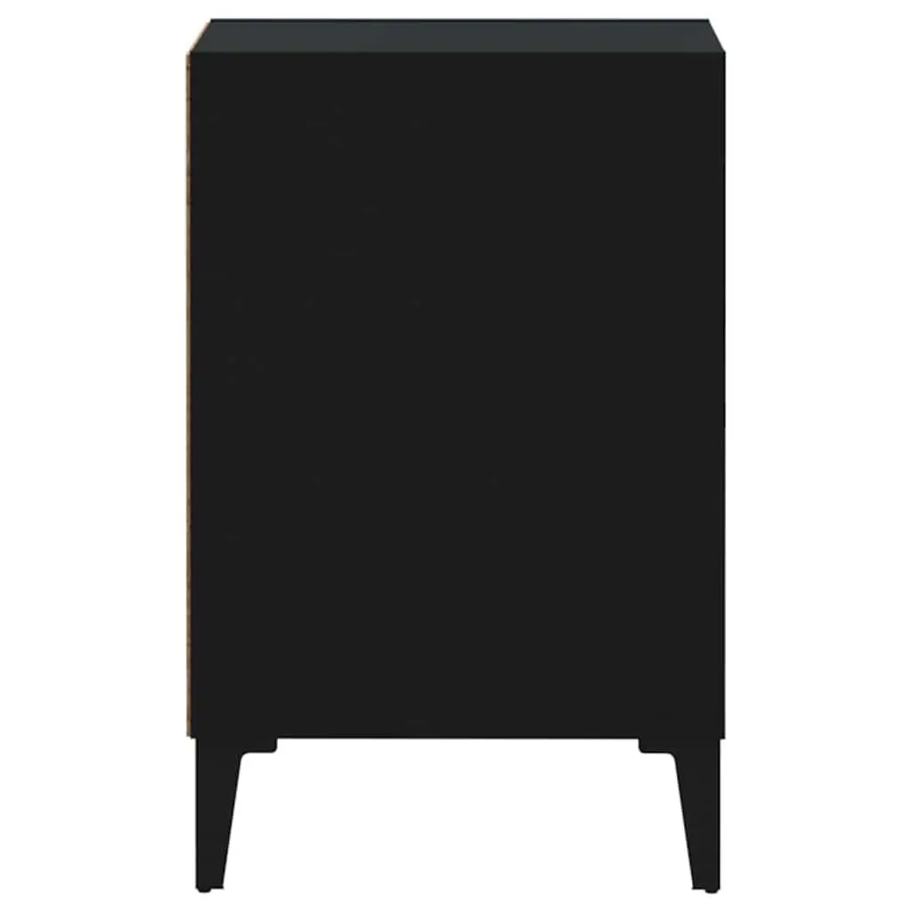 TV Cabinet Black 100x35x55cm Engineered Wood Media Storage Unit