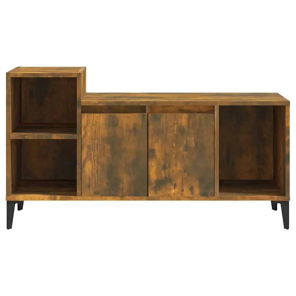 TV Cabinet Media Storage Unit Brown Engineered Wood 100 x 35 x 55 cm