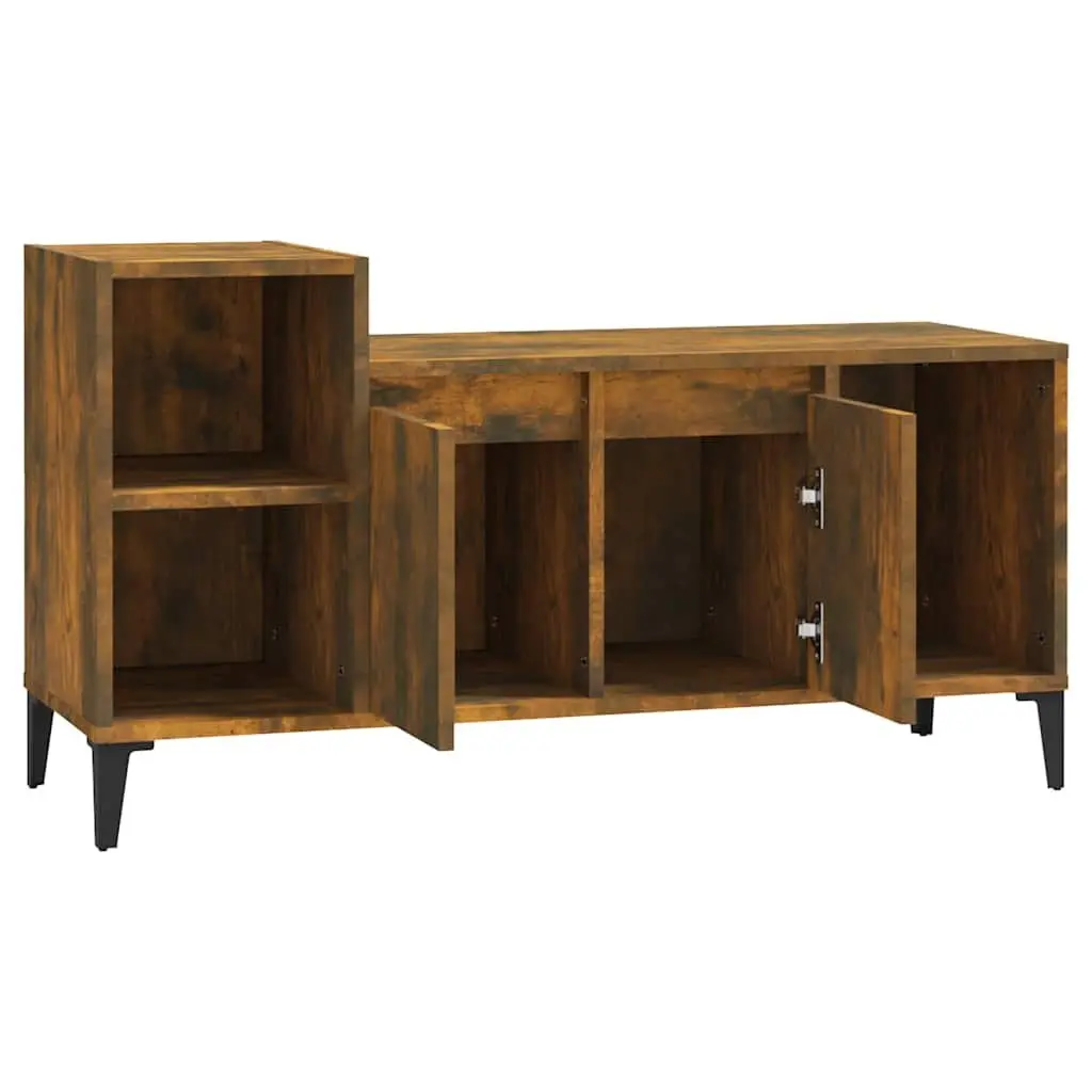 TV Cabinet Media Storage Unit Brown Engineered Wood 100 x 35 x 55 cm