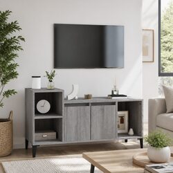 Stylish Grey Sonoma TV Cabinet for Your Living Space