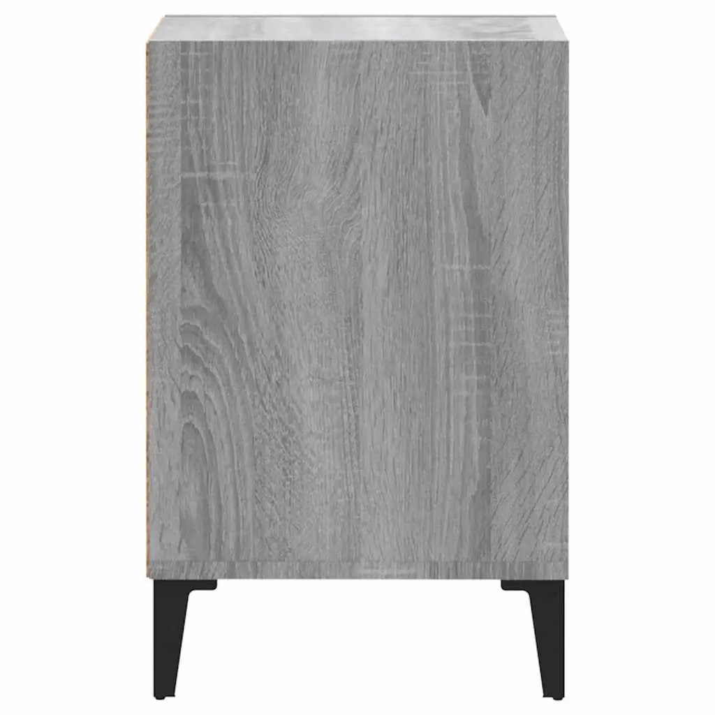 TV Cabinet Grey Sonoma Engineered Wood Storage Unit 100x35x55cm
