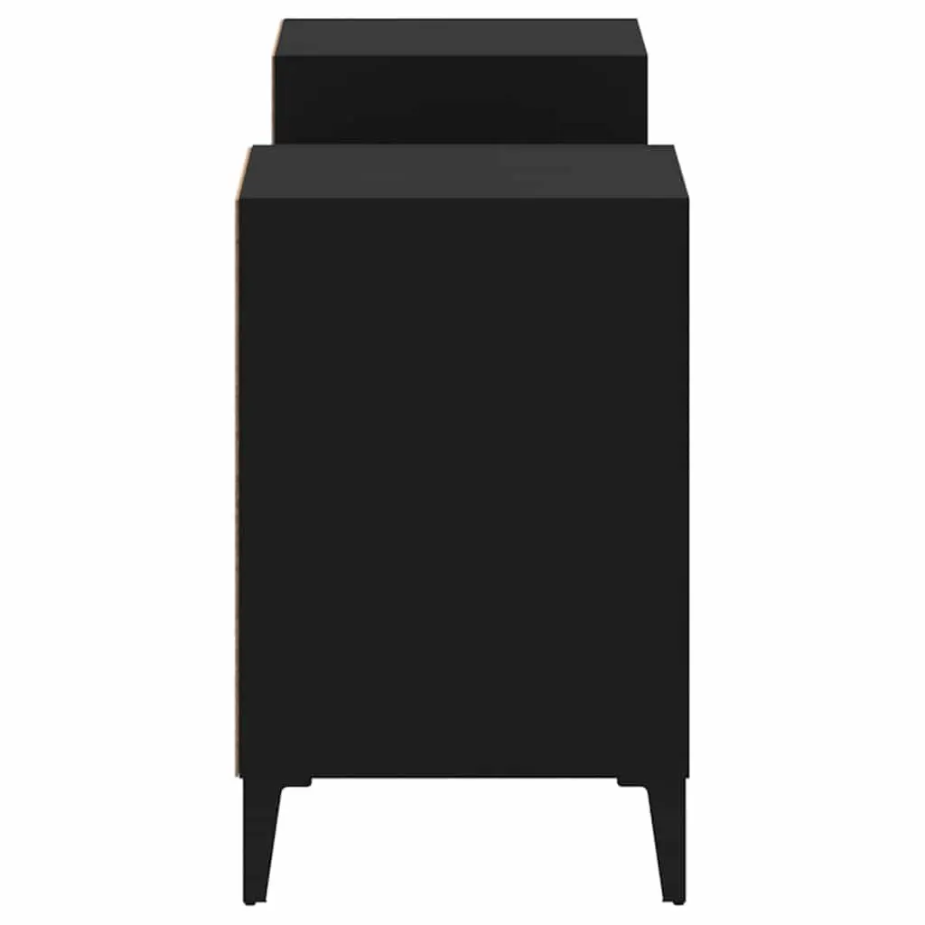 Black TV Cabinet 160x35x55cm Media Unit for Storage