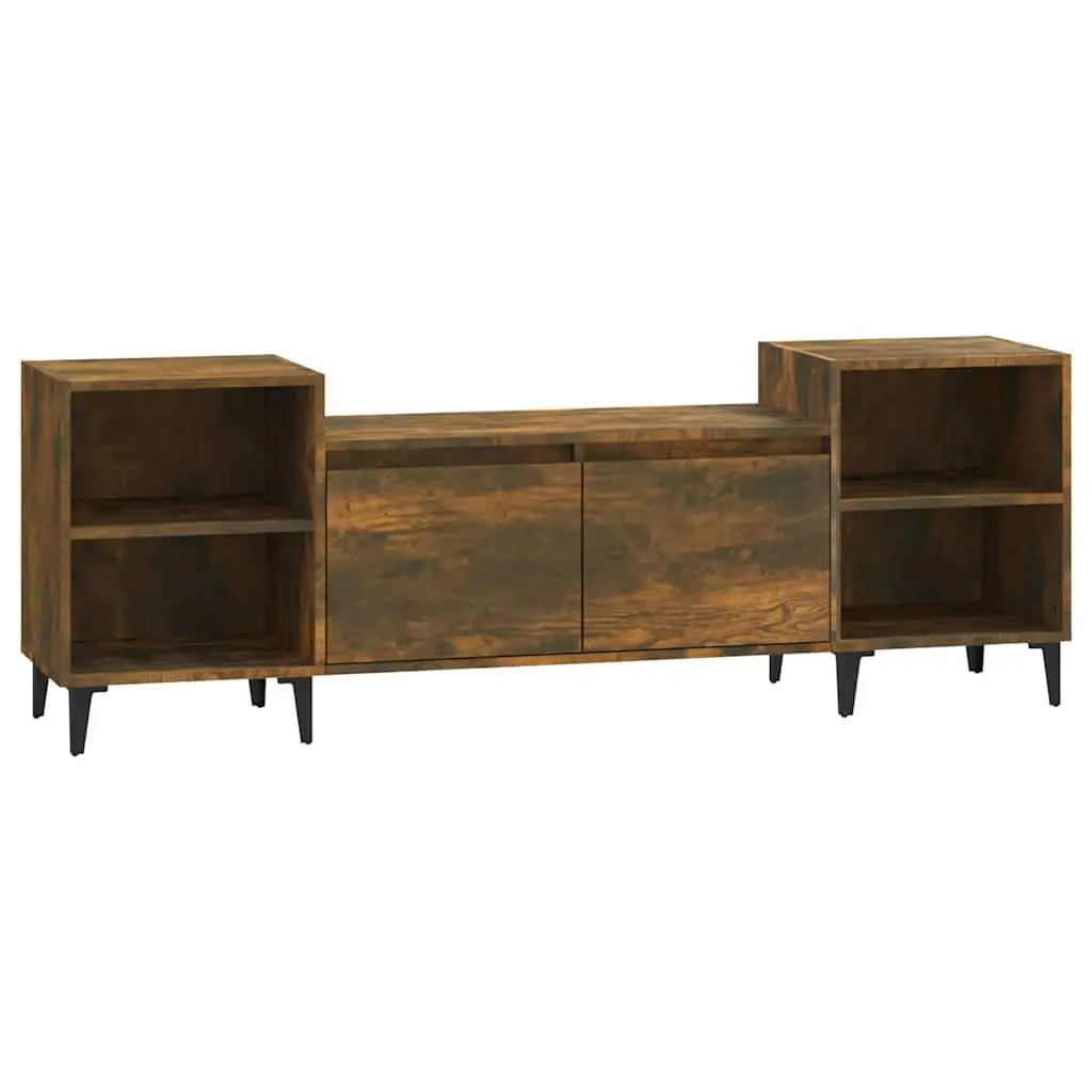 TV Cabinet Media Unit Storage Brown 160x35x55cm Engineered Wood