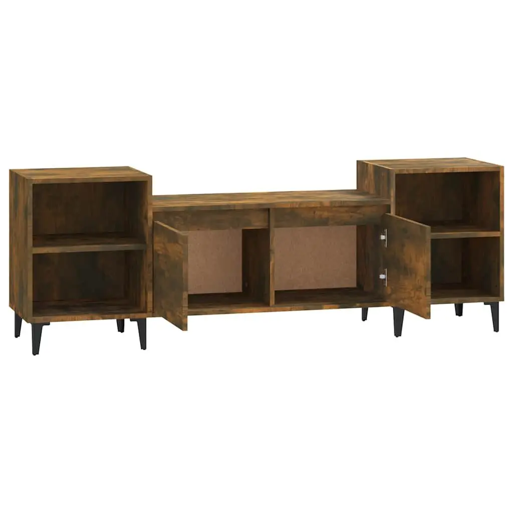 TV Cabinet Media Unit Storage Brown 160x35x55cm Engineered Wood