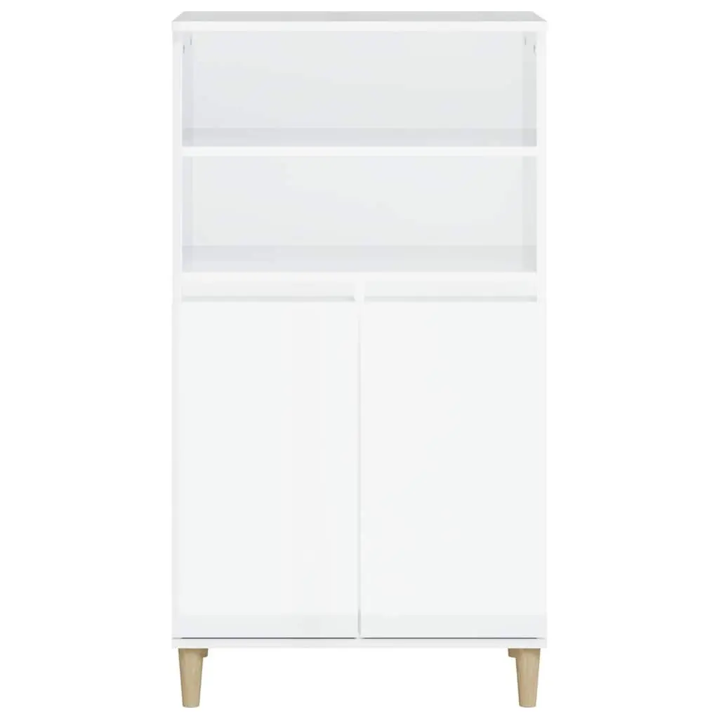 White Highboard Sideboard Storage Cabinet