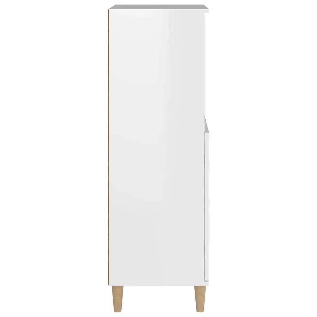 White Highboard Sideboard Storage Cabinet