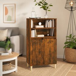 Classic Brown Highboard Sideboard Cabinet 60x36x110cm