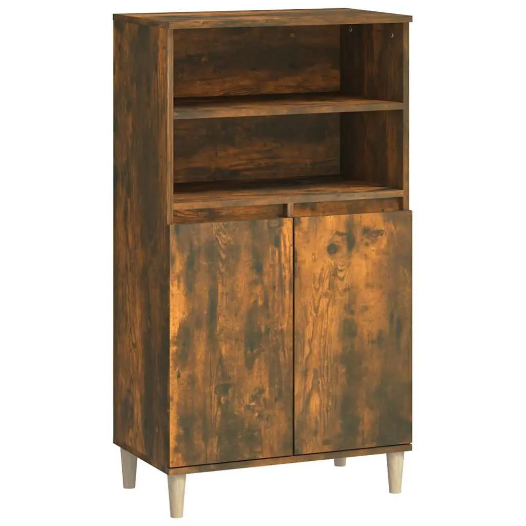 Brown Highboard Sideboard Cabinet 60x36x110cm