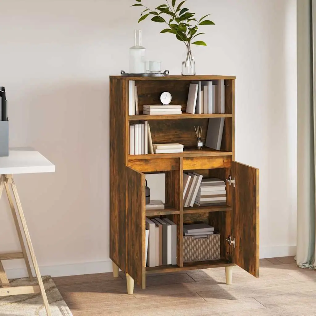 Brown Highboard Sideboard Cabinet 60x36x110cm