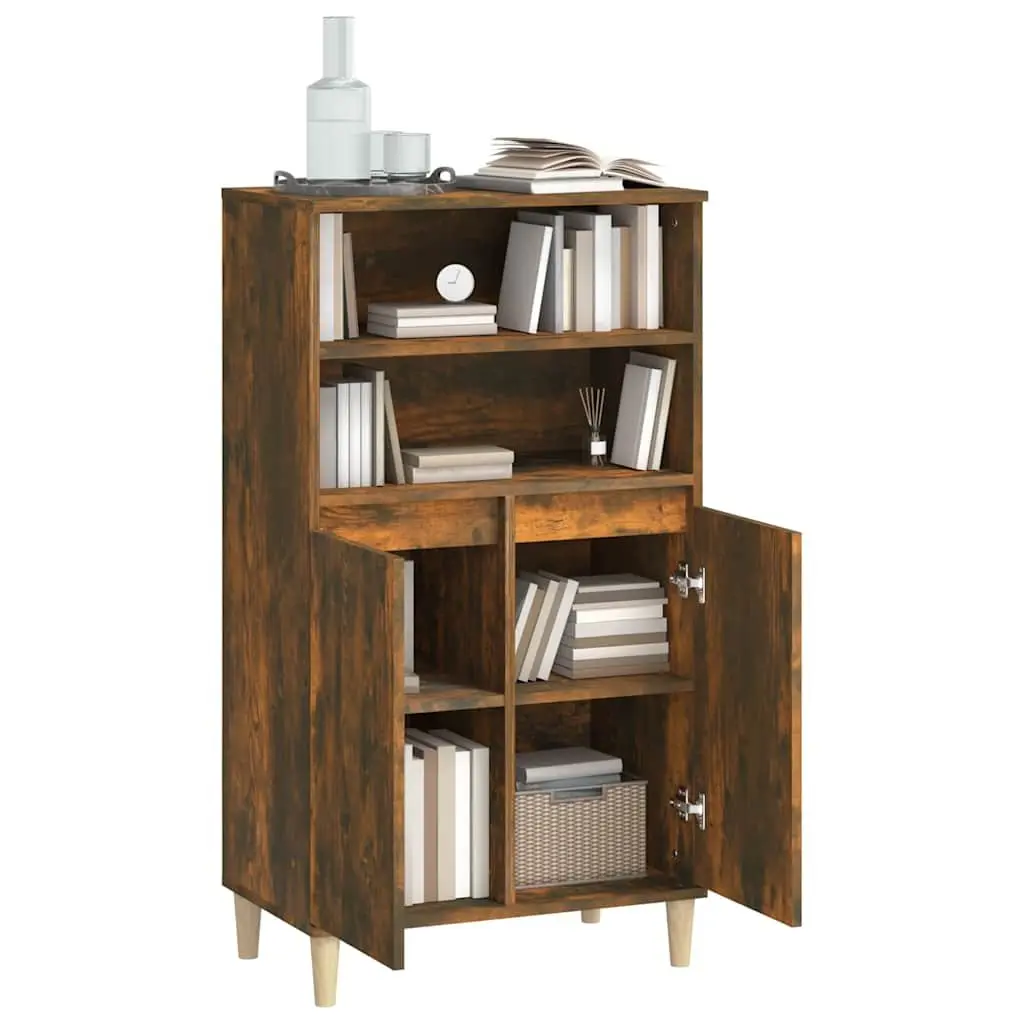 Brown Highboard Sideboard Cabinet 60x36x110cm