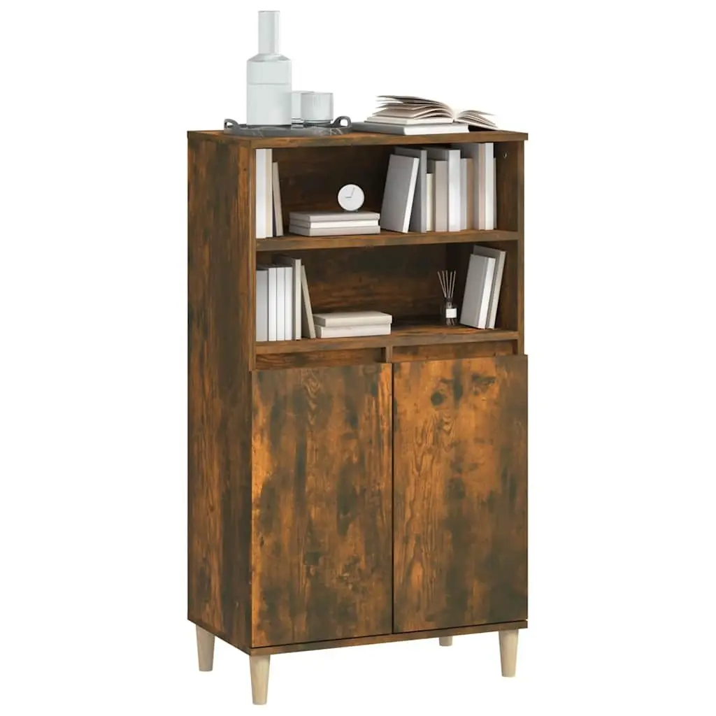 Brown Highboard Sideboard Cabinet 60x36x110cm