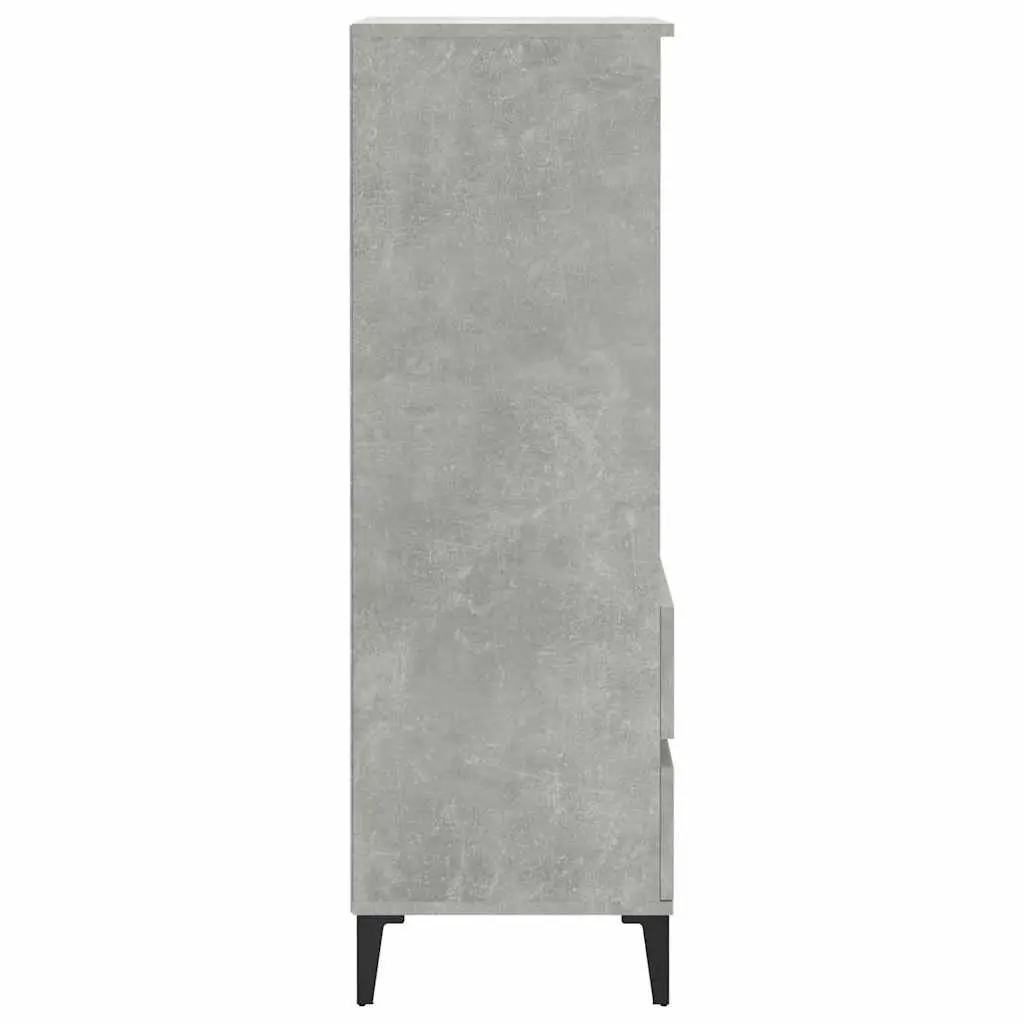 Grey Highboard Storage Cabinet 40x36x110cm