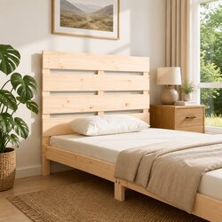 Slatted Pine Wooden Headboard 100cm for Bedroom