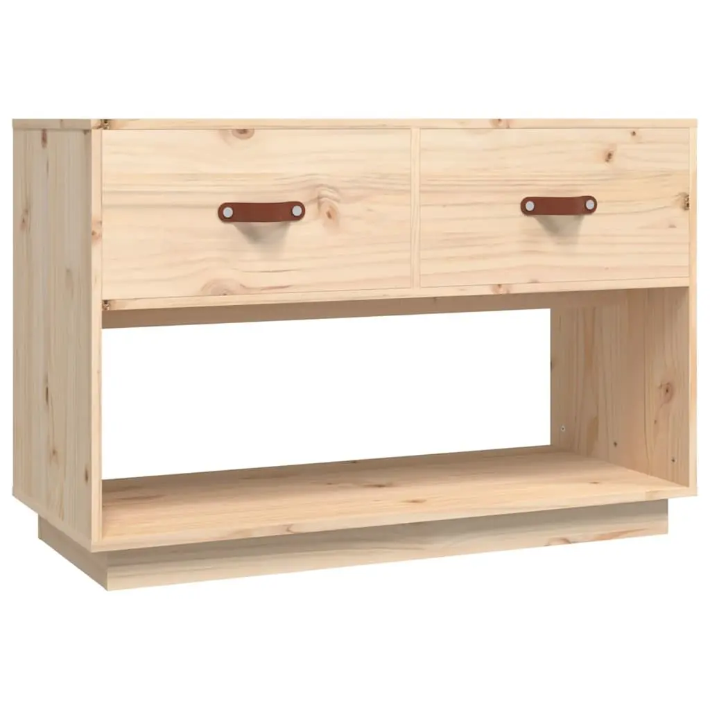 TV Cabinet 90x40x60 cm Brown Solid Wood Pine Storage Unit Media Stand Furniture
