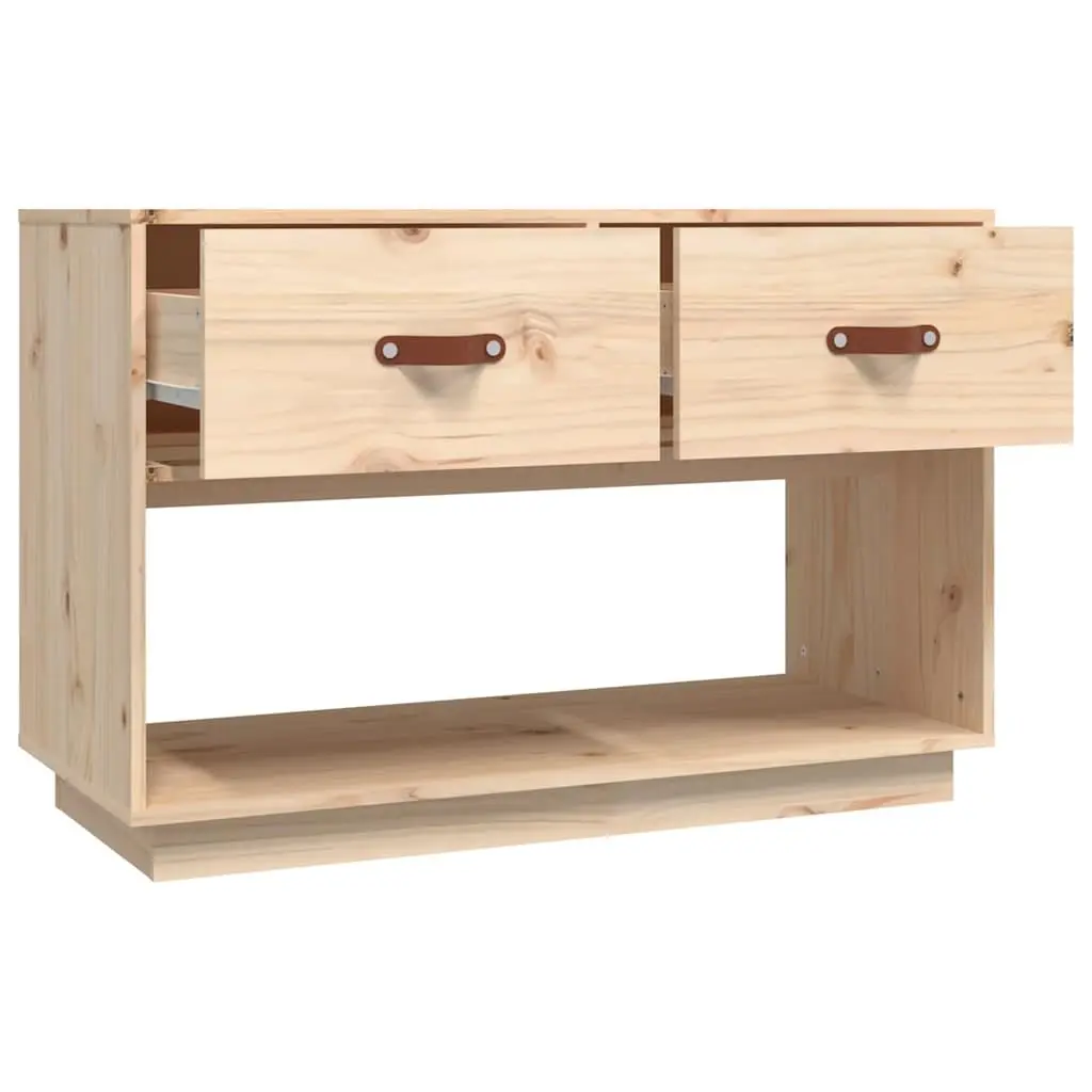 TV Cabinet 90x40x60 cm Brown Solid Wood Pine Storage Unit Media Stand Furniture