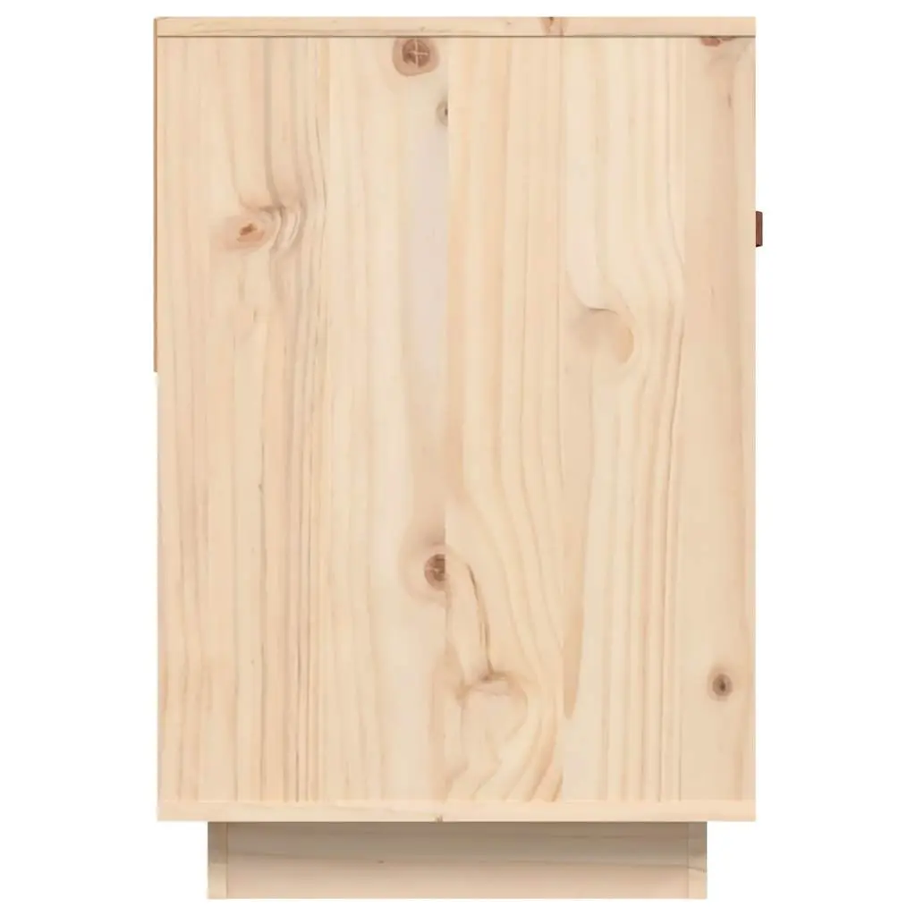 TV Cabinet 90x40x60 cm Brown Solid Wood Pine Storage Unit Media Stand Furniture