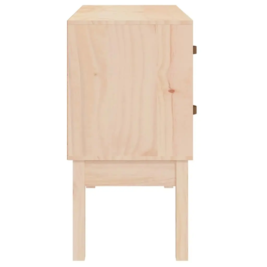 Console Cabinet 90x40x78cm Solid Pine Wood Storage Sideboard with 4 Drawers