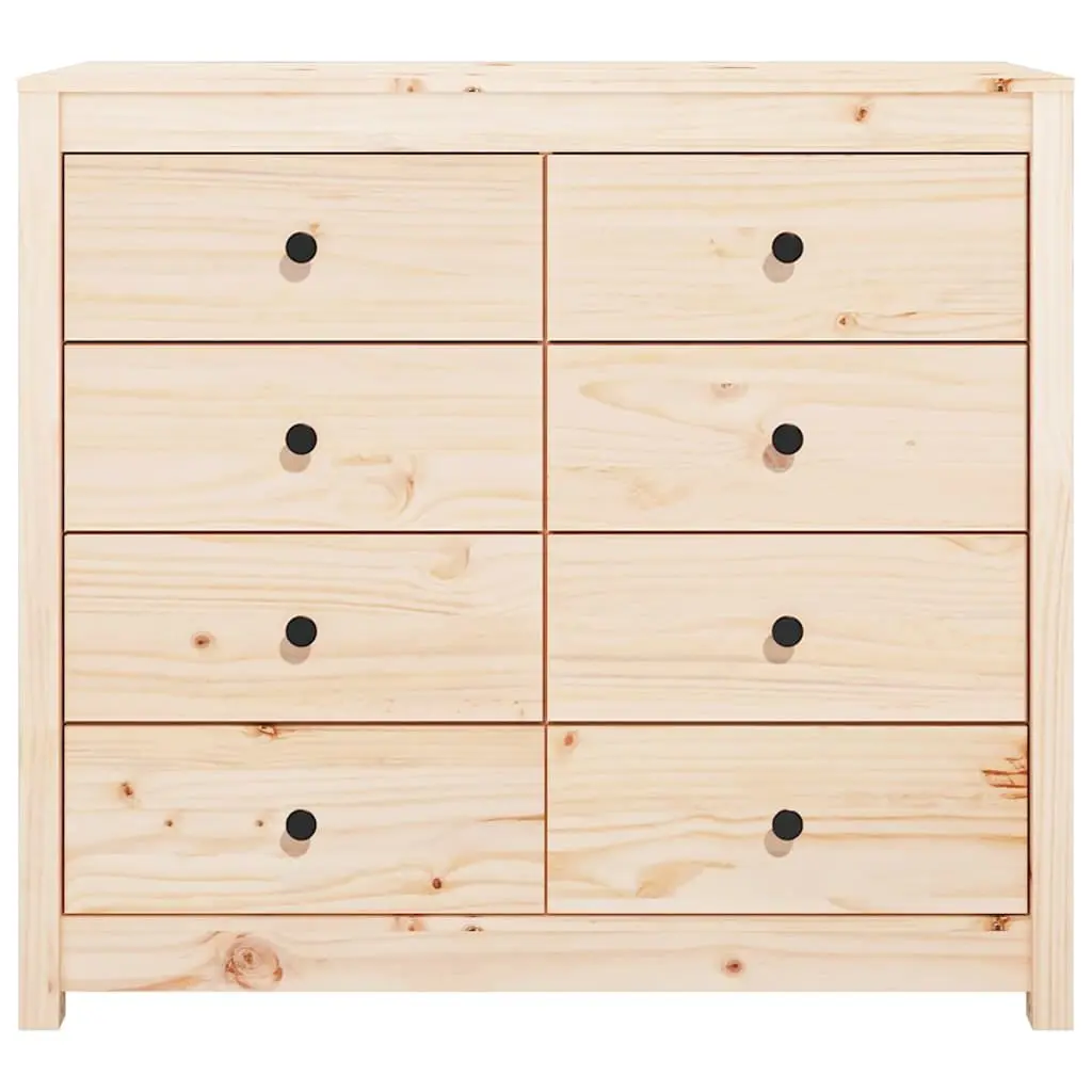 Solid Pine Wood Side Cabinet 100x40x90 cm with Drawers
