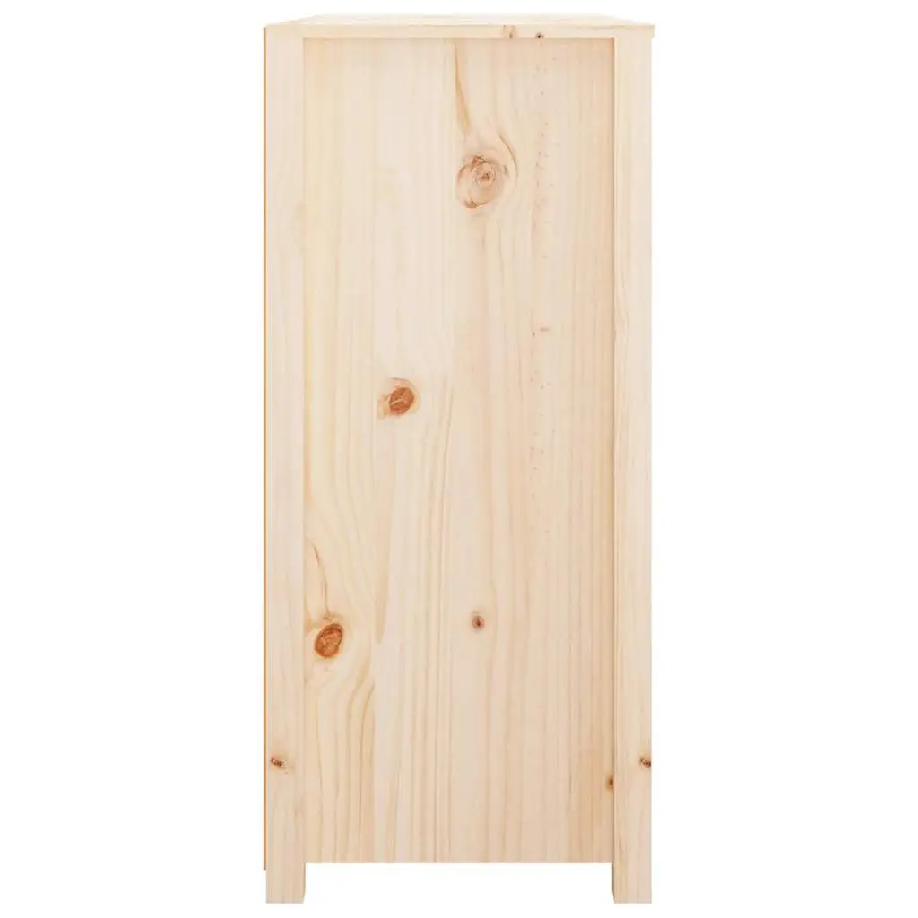 Solid Pine Wood Side Cabinet 100x40x90 cm with Drawers