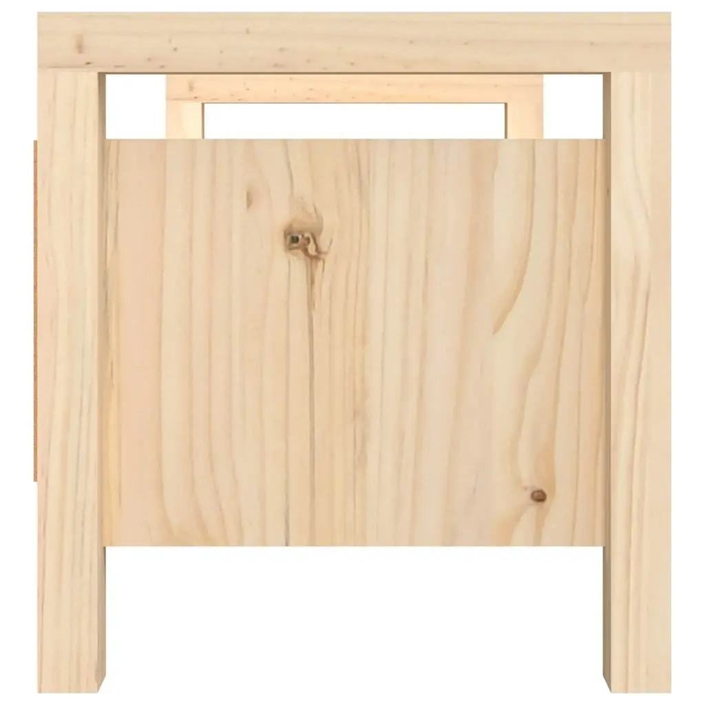 Solid Pine Hall Bench with Storage for Entryways