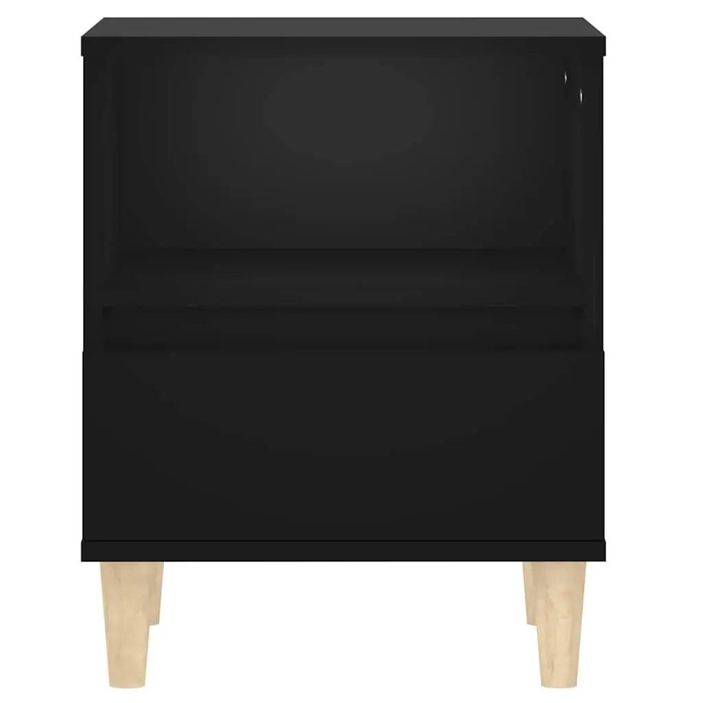 Black Bedside Cabinets Set of 2