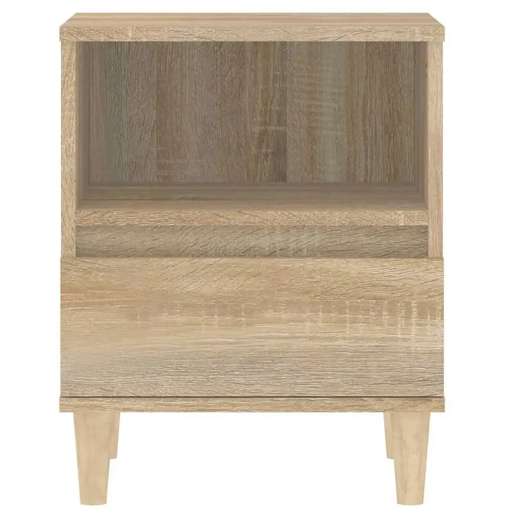 Bedside Cabinets 2 pcs Brown 40x35x50 cm Side Table Storage Drawer Compartment