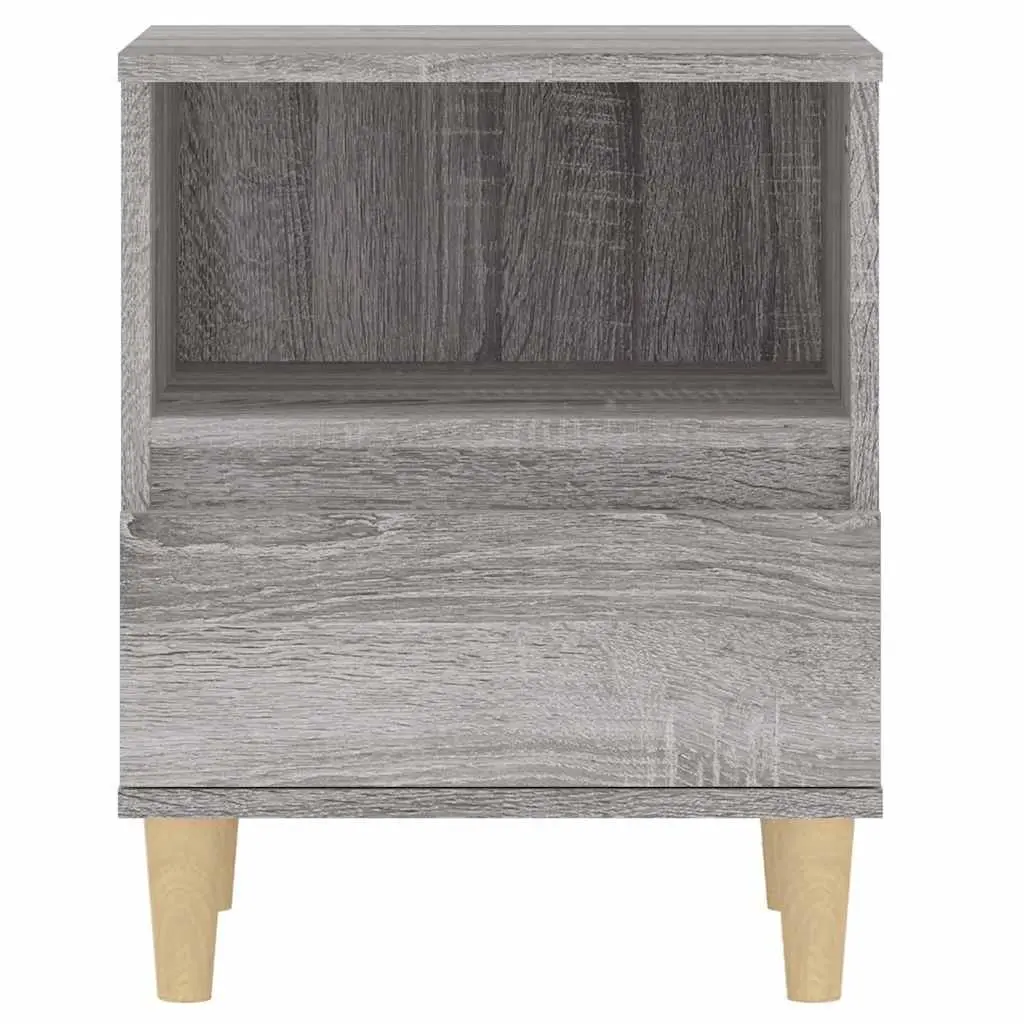 Grey Bedside Cabinets 2 pcs with Drawers