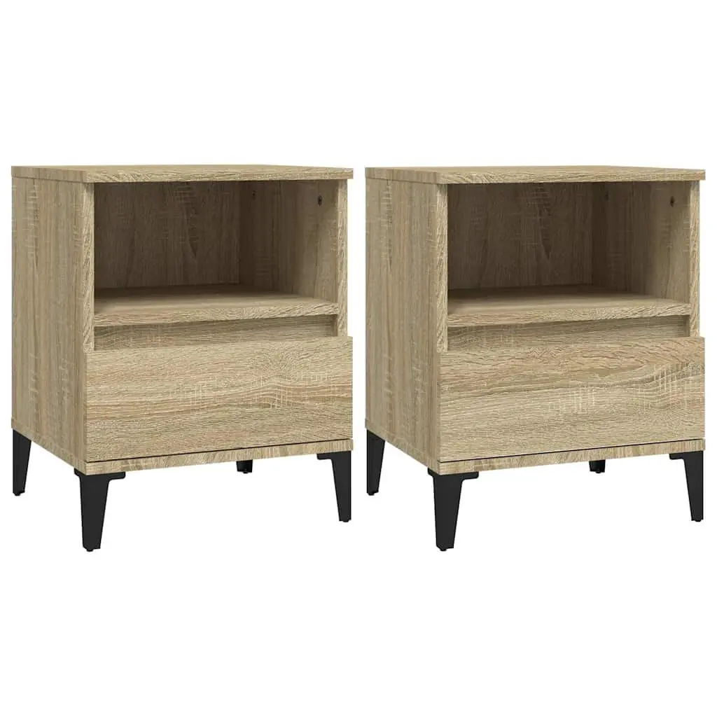 Brown Bedside Cabinets with Storage Drawers