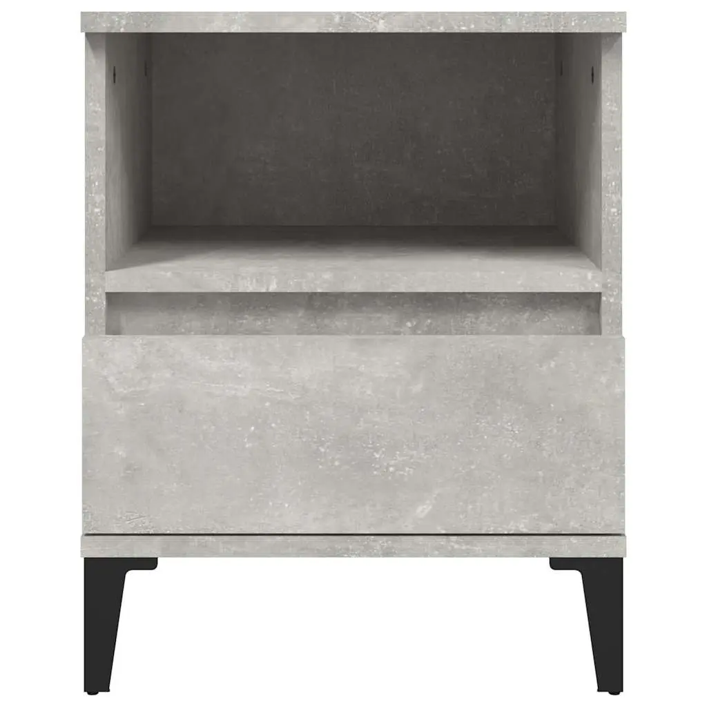 Grey Bedside Cabinets Set of 2 with Drawer