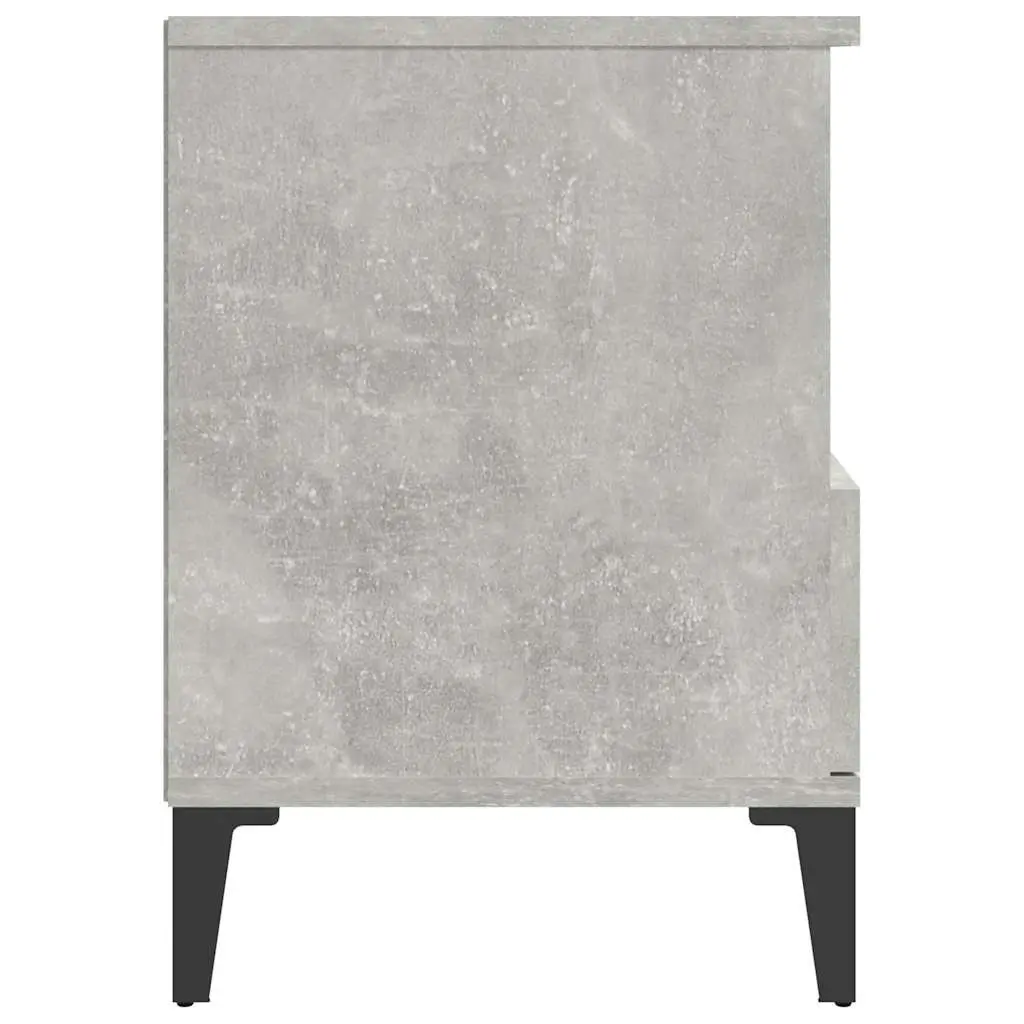 Grey Bedside Cabinets Set of 2 with Drawer