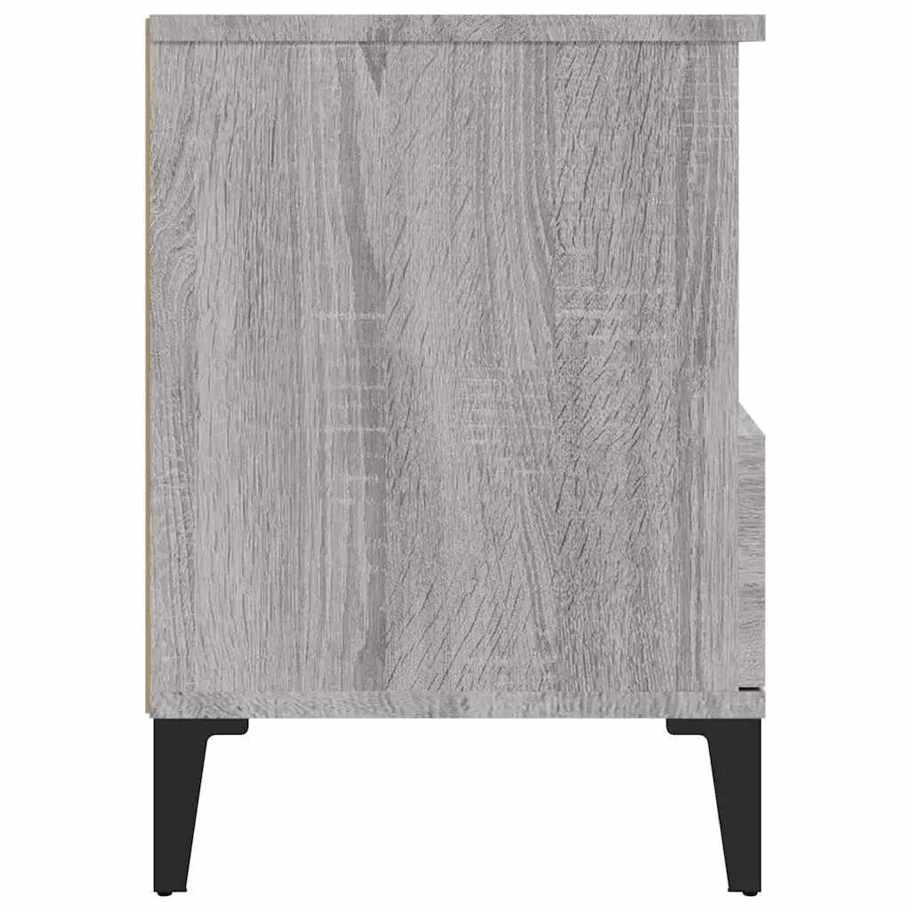 Grey Bedside Cabinets Set of 2 for Organised Storage
