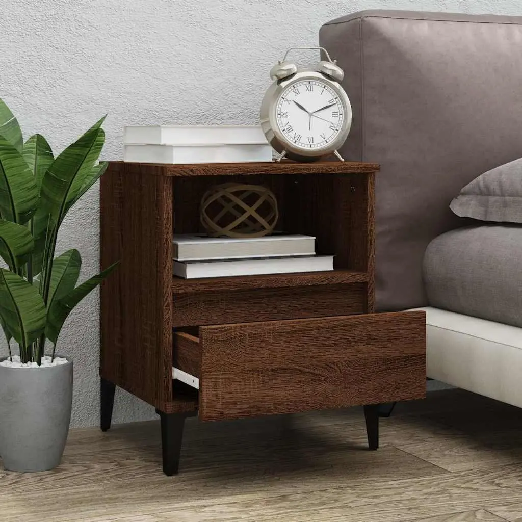 Brown Bedside Cabinets 2 pcs 40x35x50 cm