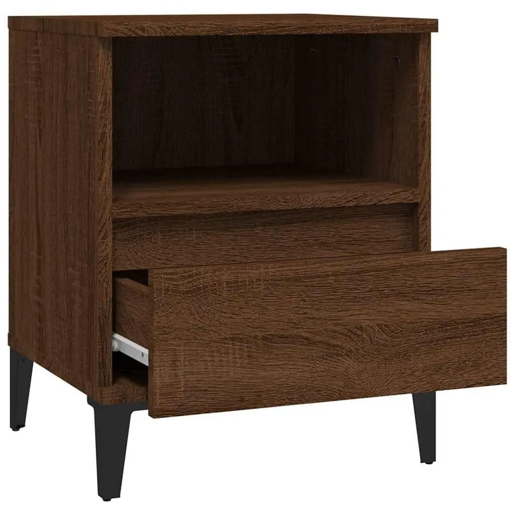 Brown Bedside Cabinets 2 pcs 40x35x50 cm