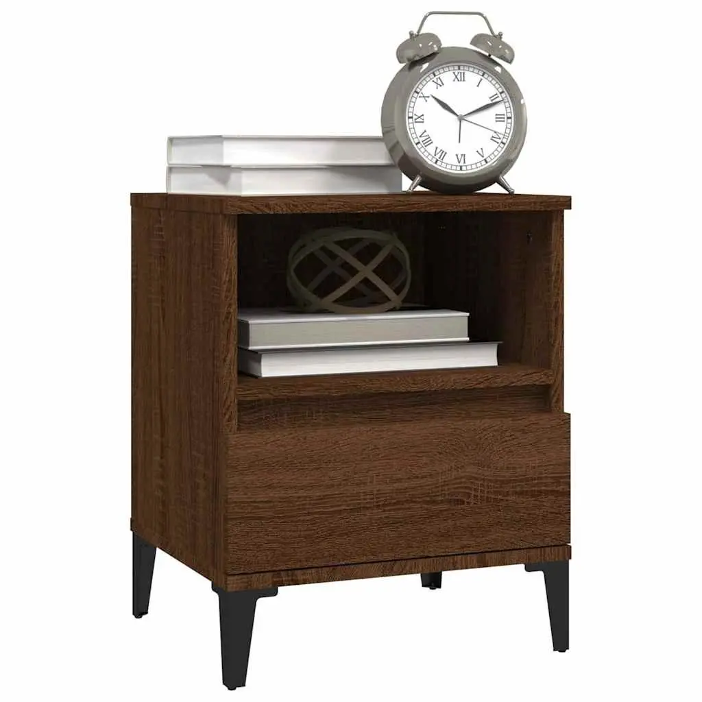 Brown Bedside Cabinets 2 pcs 40x35x50 cm