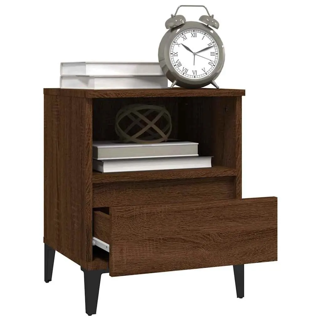 Brown Bedside Cabinets 2 pcs 40x35x50 cm