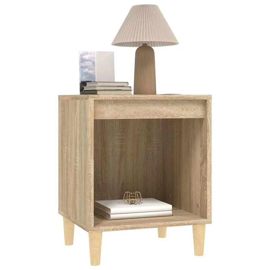 Bedside Cabinets Brown Engineered Wood 40x35x50cm 2 Pieces